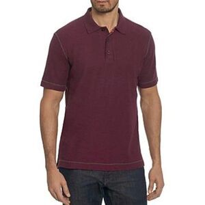 Robert Graham Messenger Polo Sz XL Heather Berry